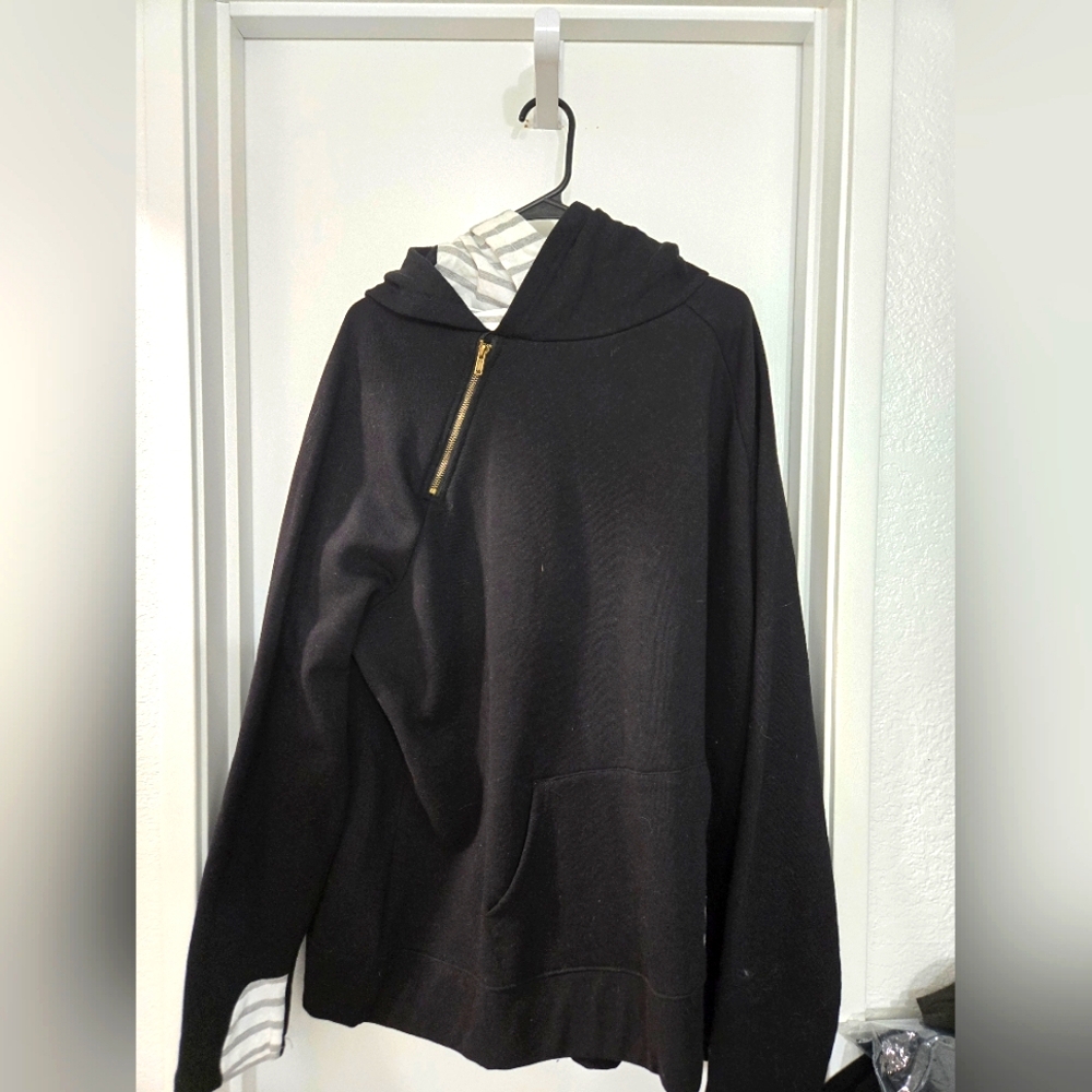 Black Hooded Sweater